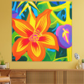 美しいパッションフルーツ絵画ズ キャンバスプリント (インサイチュ (リビング))