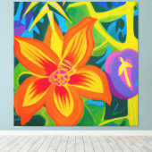 美しいパッションフルーツ絵画ズ キャンバスプリント (インサイチュ (ウッドフロア))