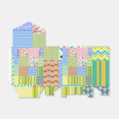 美しいパッチワークデザイン フェイバーボックス (折り畳みなし)