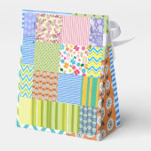 美しいパッチワークデザイン フェイバーボックス (裏面サイド)