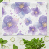 美しいパテエレガントンのシームレスなプリントの花 キッチンタオル (折り畳み)