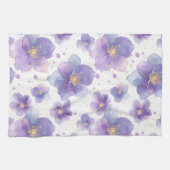 美しいパテエレガントンのシームレスなプリントの花 キッチンタオル (横)