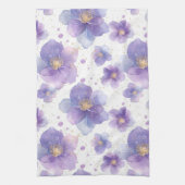 美しいパテエレガントンのシームレスなプリントの花 キッチンタオル (縦)