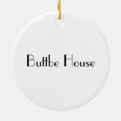 美しいパナマ帽の壁掛けのオーナメント セラミックオーナメント (裏面)