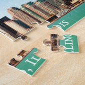 美しいパノラマシカゴスカイラインリバーサニー ジグソーパズル (側面)