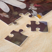 美しいパフィンインデイジー場 ジグソーパズル (側面)