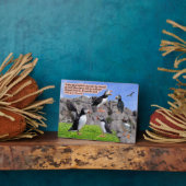 美しいパフィン聖なる書物、 経典プラーク箴言22:6 フォトプラーク (側面)