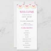 美しいパペルピカドメキシコ結婚式 プログラム (正面)