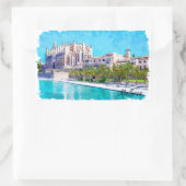 美しいパルマデマヨルカスペインバレアレス諸島 長方形シール (バッグ)