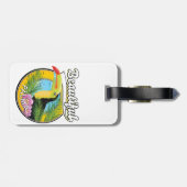 美しいパルマ、トゥーカンロゴ ラゲッジタグ (裏面横)