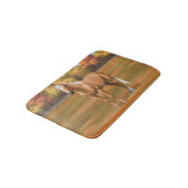 美しいパロミノクォーターホーススタリオン バスマット (アングル)