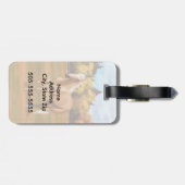 美しいパロミノクォーターホーススタリオン ラゲッジタグ (裏面横)