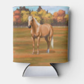 美しいパロミノクォーターホーススタリオン 缶クーラー (正面)