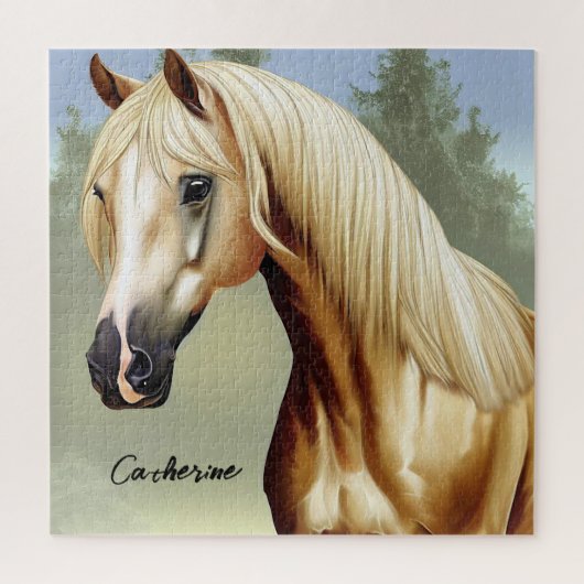 美しいパロミノホース ジグソーパズル (縦)