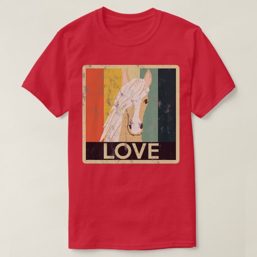 美しいパロミノホース Tシャツ (デザイン正面)