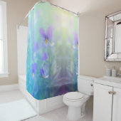 美しいパンシーガーデンフラワーズフローラ シャワーカーテン (インサイチュ)