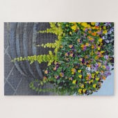 美しいパンジーのプランター ジグソーパズル (横)