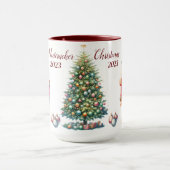 美しいパーソナライズされたくるみ割り マグカップ (中央)