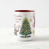 美しいパーソナライズされたくるみ割り マグカップ (中央)