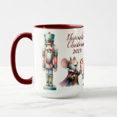 美しいパーソナライズされたくるみ割り マグカップ (左)