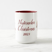 美しいパーソナライズされたくるみ割り マグカップ (中央)