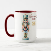 美しいパーソナライズされたくるみ割り マグカップ (左)