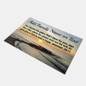 美しいパーソナライズされたジェレミア29:11サンライズ ドアマット (アングル)