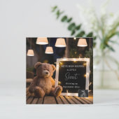 美しいパーソナライズされたデジタル妊娠の発表 招待状 (スタンド正面)