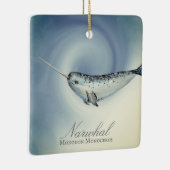 美しいパーソナライズされたナルファールクリスマス セラミックオーナメント (右)