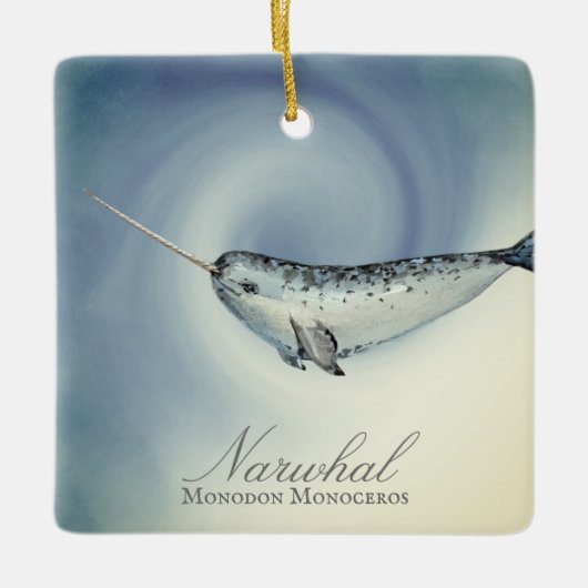 美しいパーソナライズされたナルファールクリスマス セラミックオーナメント (正面)