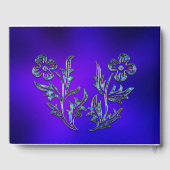 美しいパーソナライズされたバタフライフェイクフィリーグリー ゲストブック (裏面)