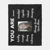 美しいパーソナライズされたフリースブランケット フリースブランケット (正面)