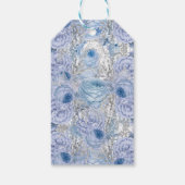 美しいパーソナライズされたフローライースター ギフトタグ (裏面)