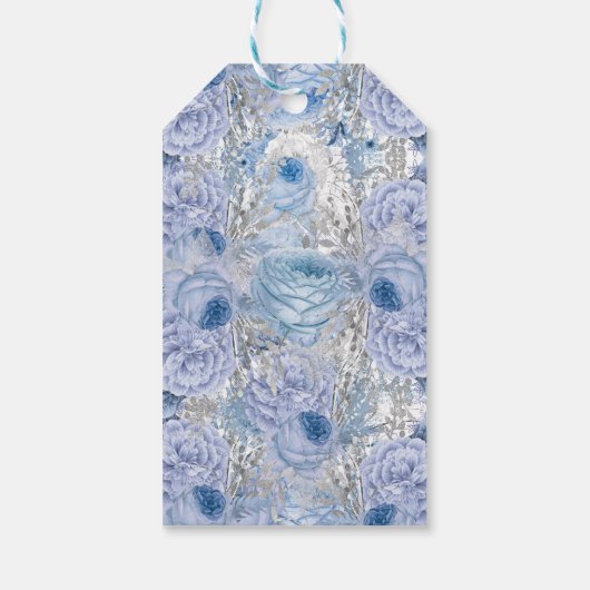 美しいパーソナライズされたフローライースター ギフトタグ (裏面)