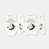 美しいパーソナライズされたマグノリア結婚式の引き出物 フェイバーボックス (折り畳みなし)