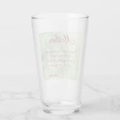 美しいパーソナライズされた母の詩 タンブラーグラス (裏面)