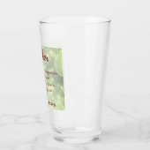 美しいパーソナライズされた母の詩 タンブラーグラス (左)