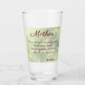 美しいパーソナライズされた母の詩 タンブラーグラス (正面)