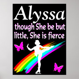 美しいパーソナライズされた激しいスケートのポスター ポスター