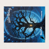 美しいパーソナライズされた至ミッドウィンターユール(キリスト降誕祭) (外部フラット)