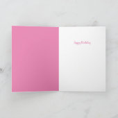 美しいパーソナライズされた誕生日カード カード (内部)