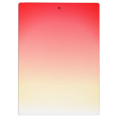 美しいパーソナ赤と白ライズ クリップボード (裏面)