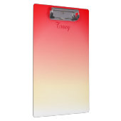 美しいパーソナ赤と白ライズ クリップボード (右)