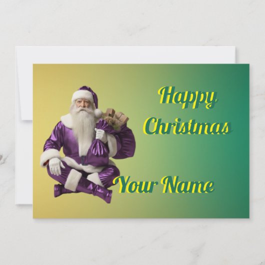 美しいパーティーのクリスマスグリーティング シーズンカード (正面)