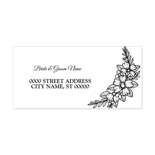 美しいパーティーフローラフレームアドエレガントレス セルフインキングスタンプ (デザイン)