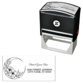 美しいパーティーフローラムーンアドエレガントレス セルフインキングスタンプ (インサイチュ)