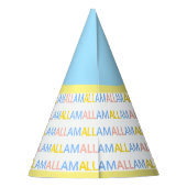 美しいパーティーラマ パーティーハット (裏面)
