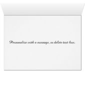 美しいパームツリービーチ結婚式テーブルテントカード (内部横(下))