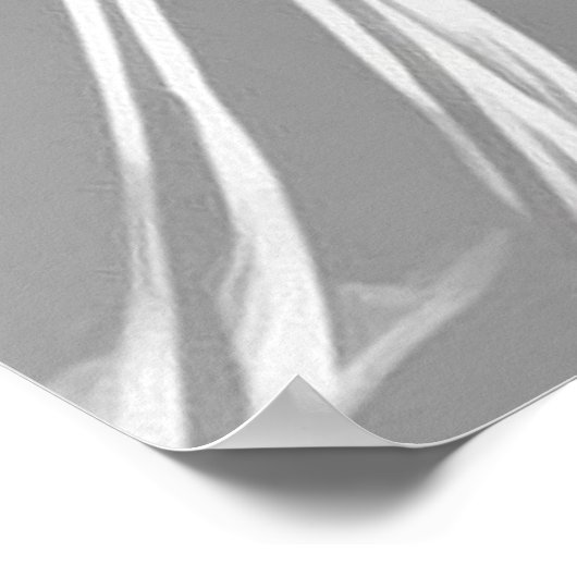 美しいパーム葉エレガント自然クラシック ポスター (角)