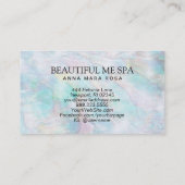 *~*美しいパールアバロンイエローブルーピンクパステル 名刺 (裏面)